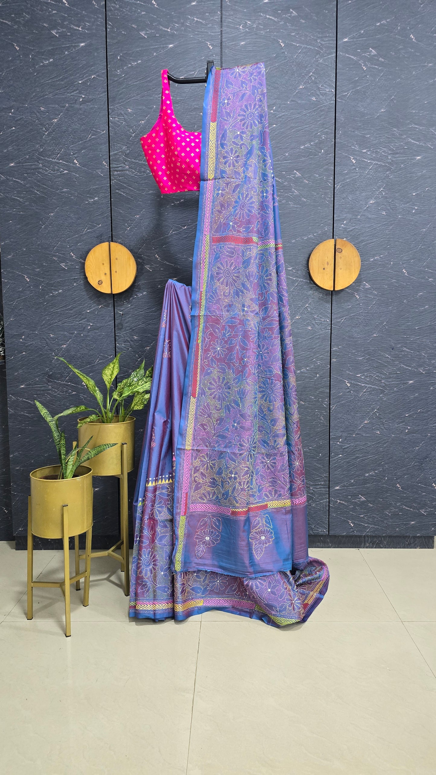 Kantha Silk Saree