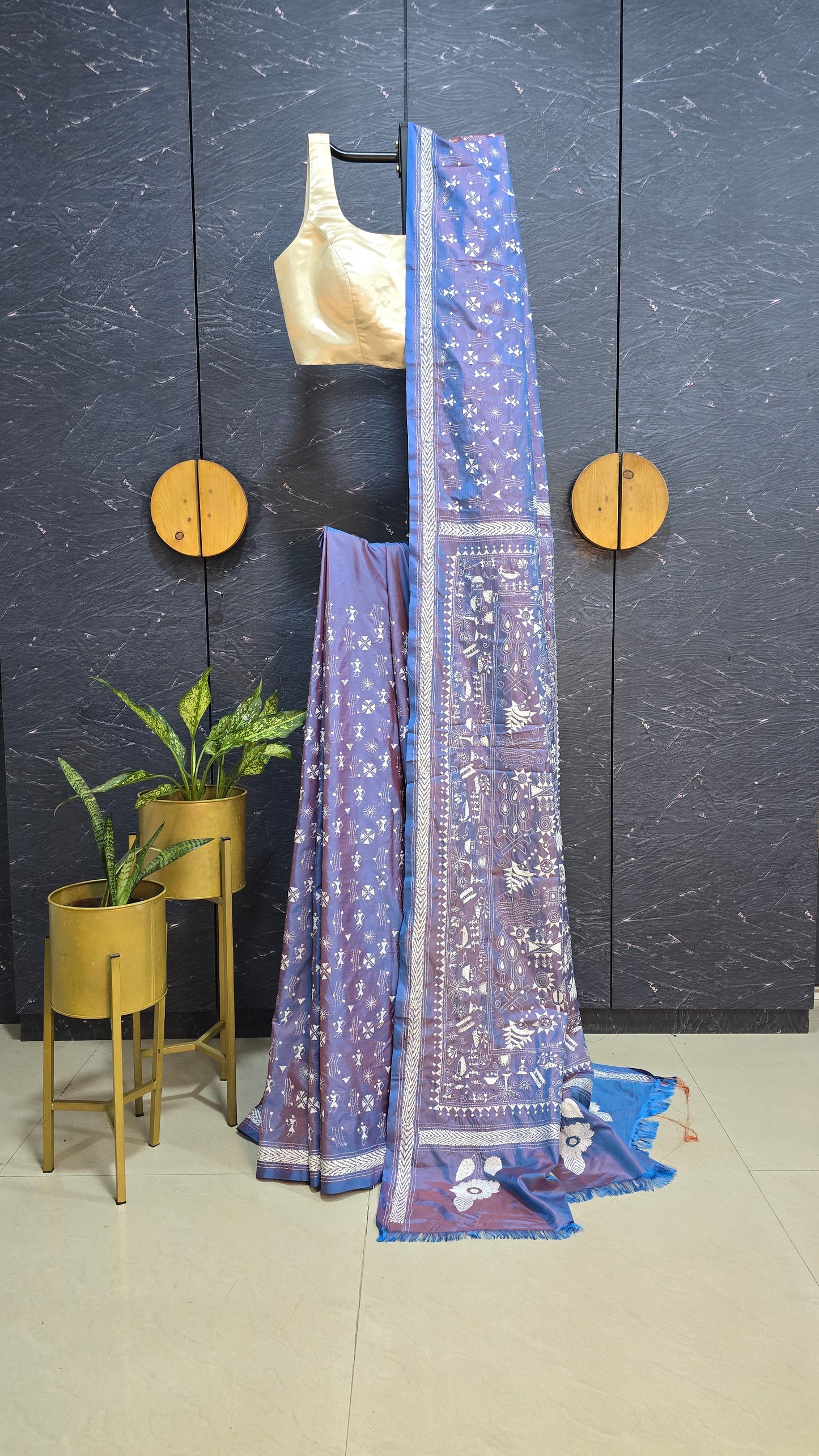 Kantha Silk Saree