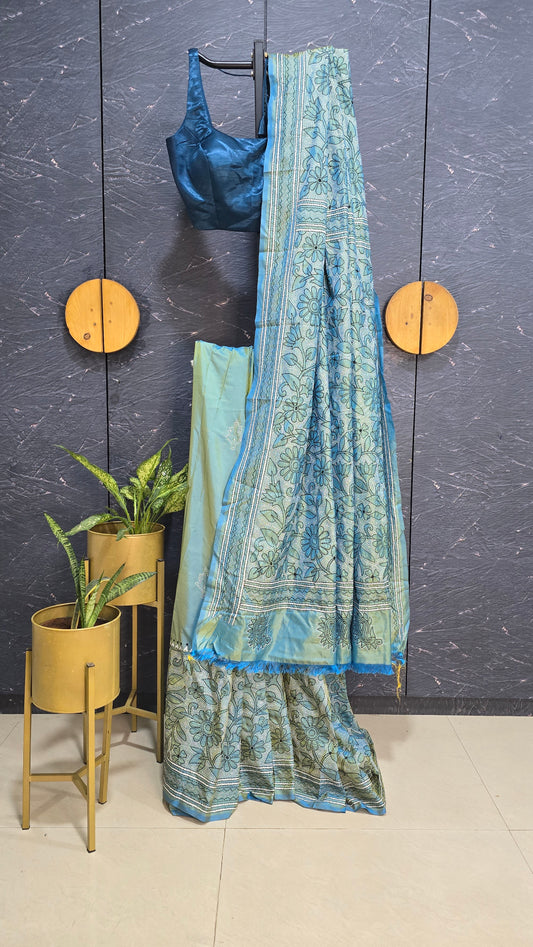 Kantha Silk Saree