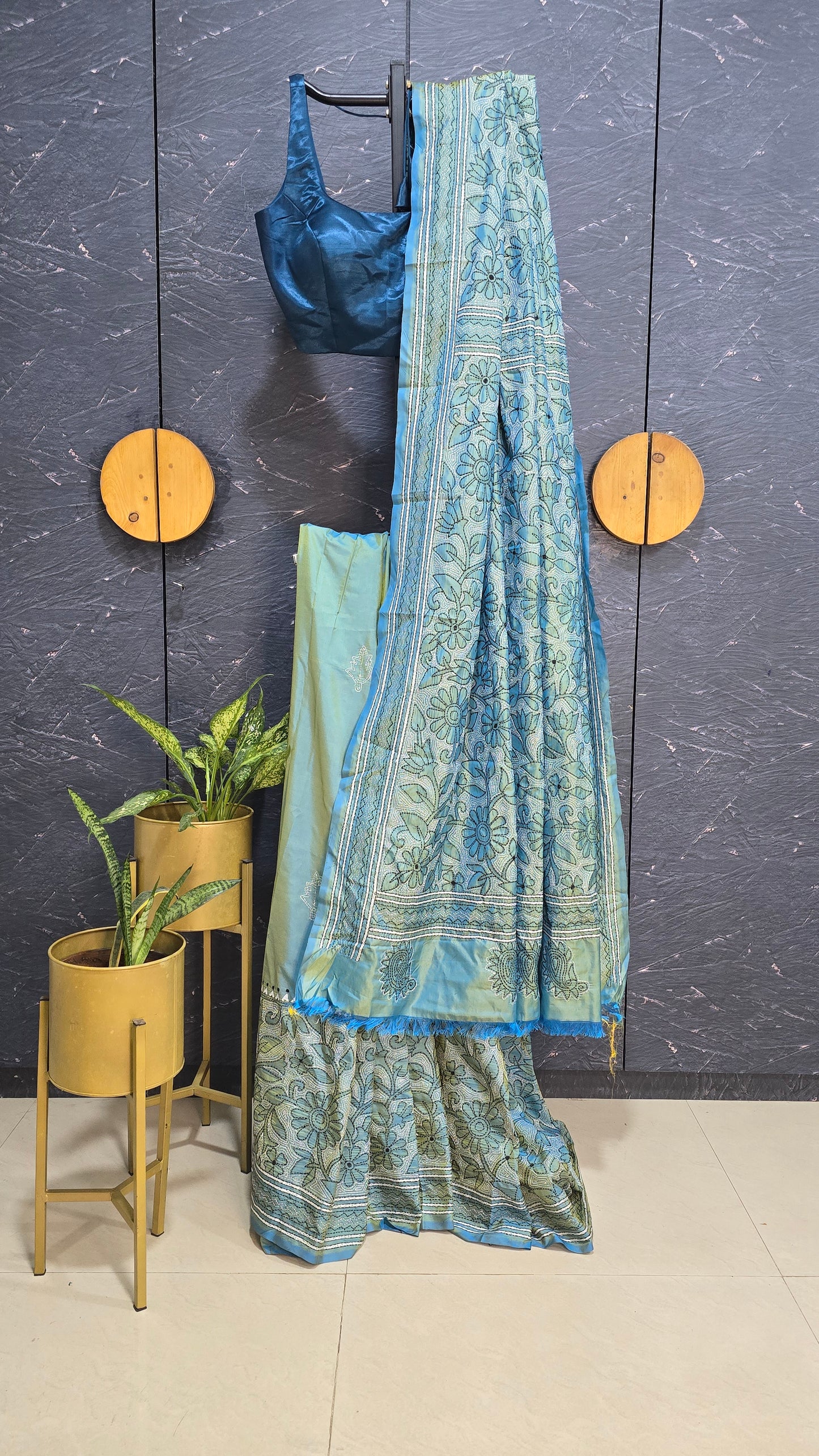 Kantha Silk Saree