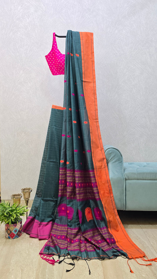 Premium Khadi Cotton Saree