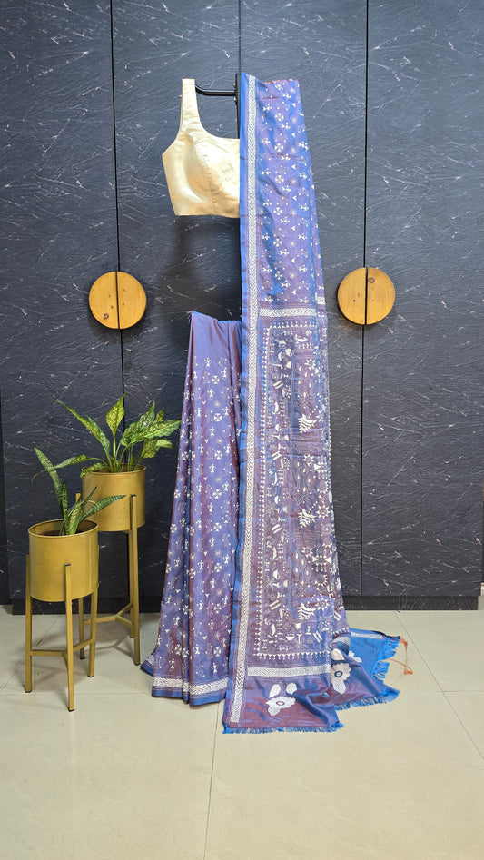 Kantha Silk Saree