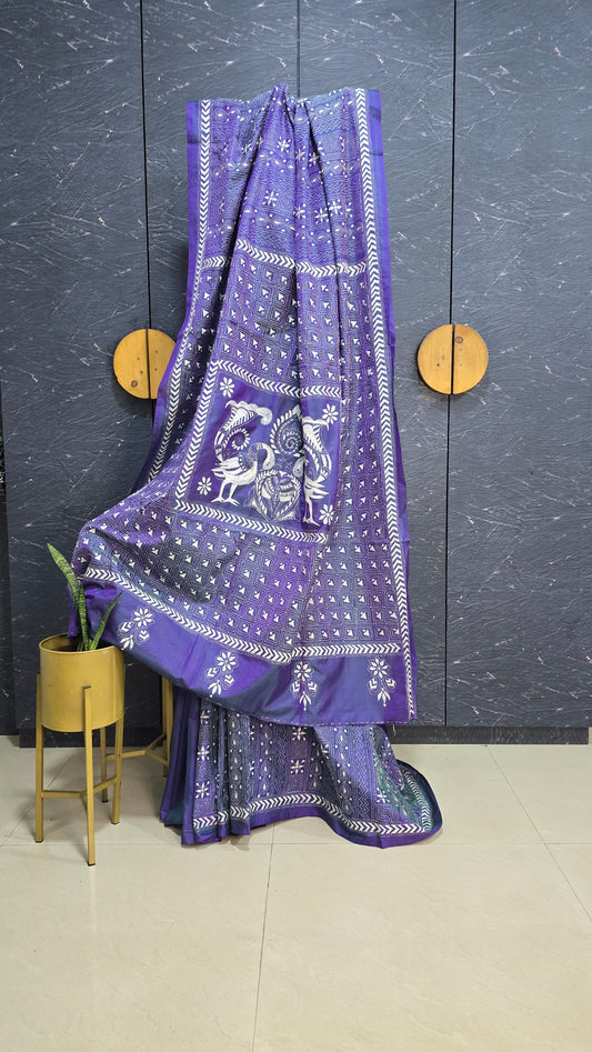 Kantha Silk Saree