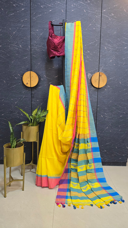 Pure Cotton Handloom Saree