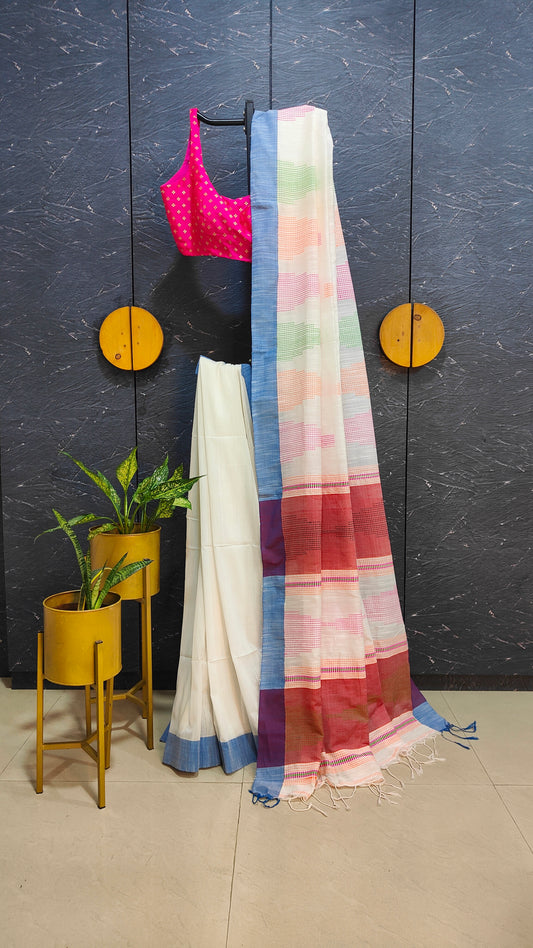 Pure Cotton Handloom Saree