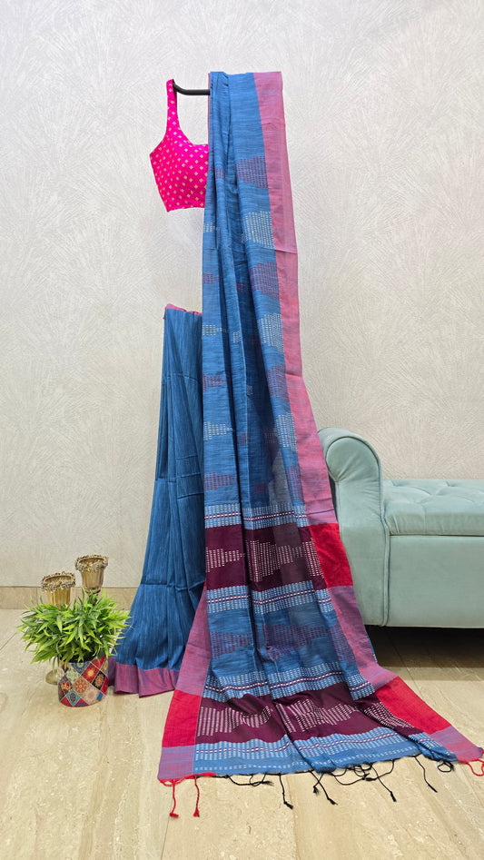 Pure Cotton Handloom Saree