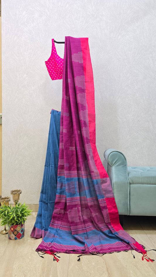 Pure Cotton Handloom Saree