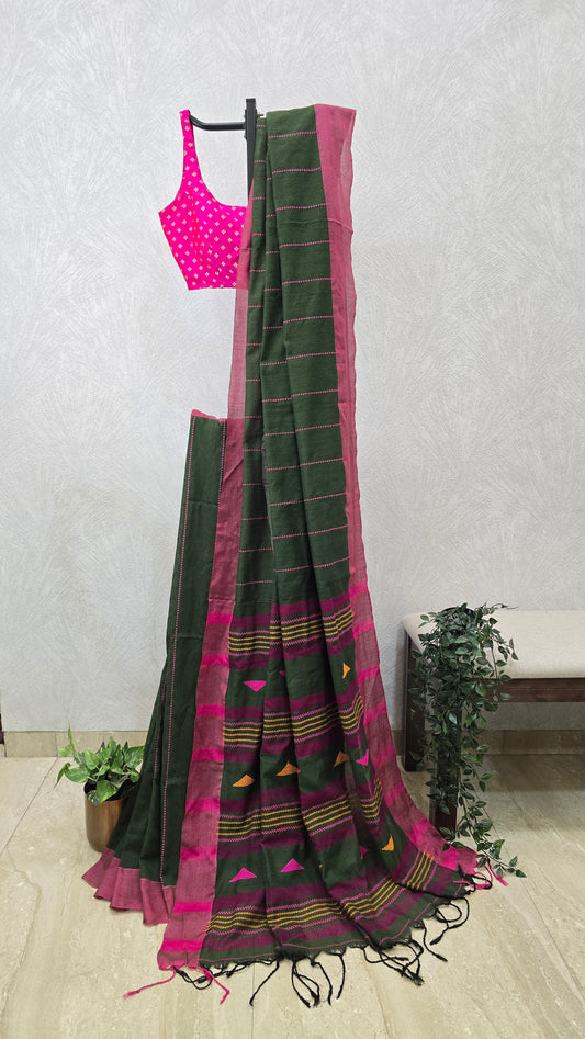 Pure Cotton Handloom Saree