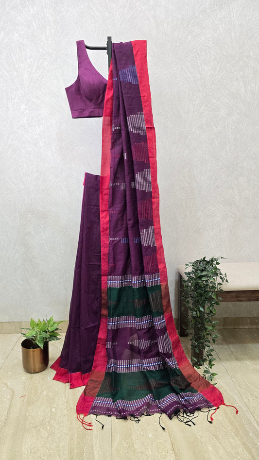 Pure Cotton Handloom Saree
