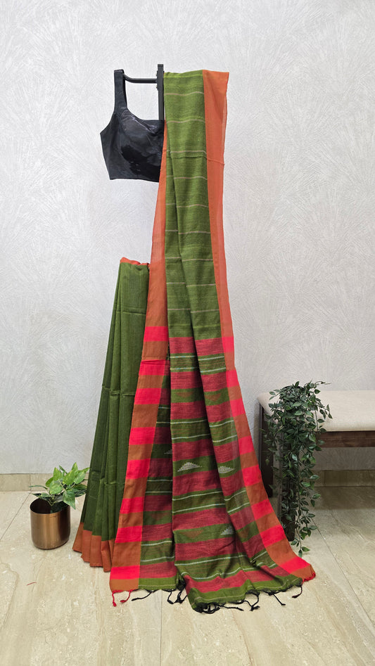 Pure Cotton Handloom Saree